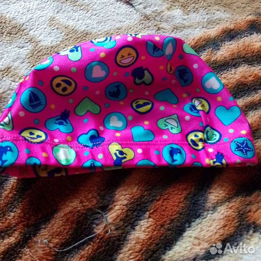 Шапочка для плавания детская тканевая