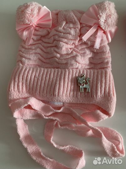 Шапочки новые для мальчика и девочки