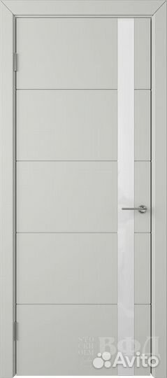 Межкомнатная дверь эмаль VFD Тривиа 50до02, остекл