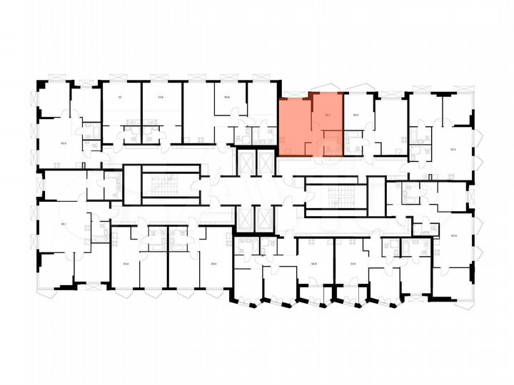 1-к. квартира, 36,3 м², 27/32 эт.