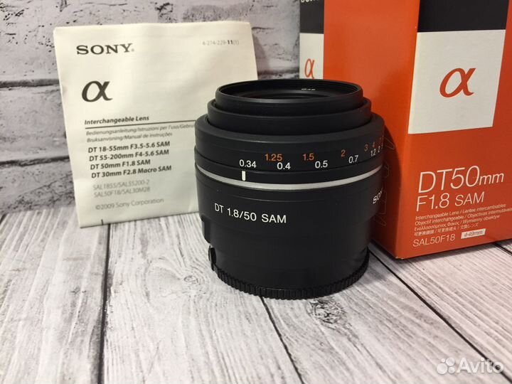 Объектив Sony DT50mm F1.8 SAM