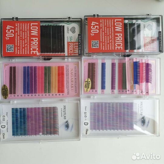 Ресницы и материалы для наращивания и ламинировани