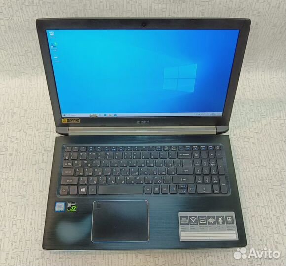 Игровой ноутбук Acer GTX 1050, full HD IPS