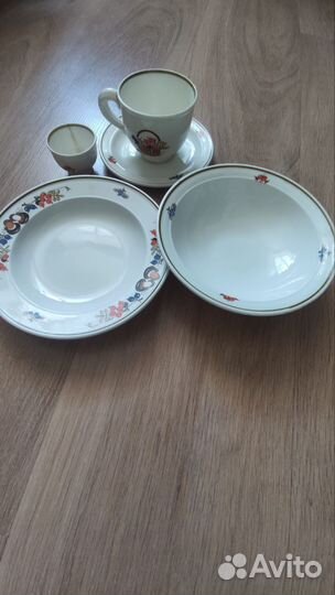 Ретро набор детской посуды