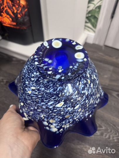 Ваза цветное стекло СССР