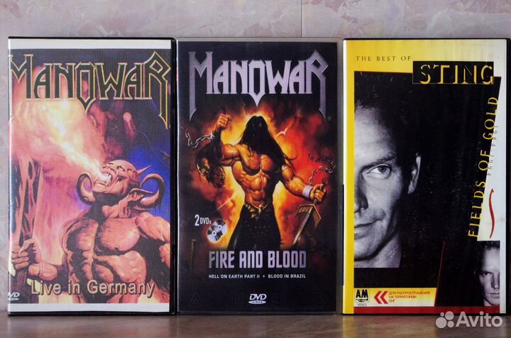 VHS видеокассеты студийные. Музыка