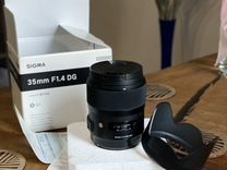 Объектив Sigma art AF 35mm f1/4 DG HSM Canon EF