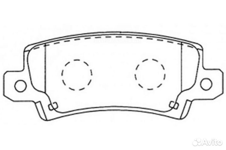 SB nagamochi BP21827 Колодки тормозные дисковые за