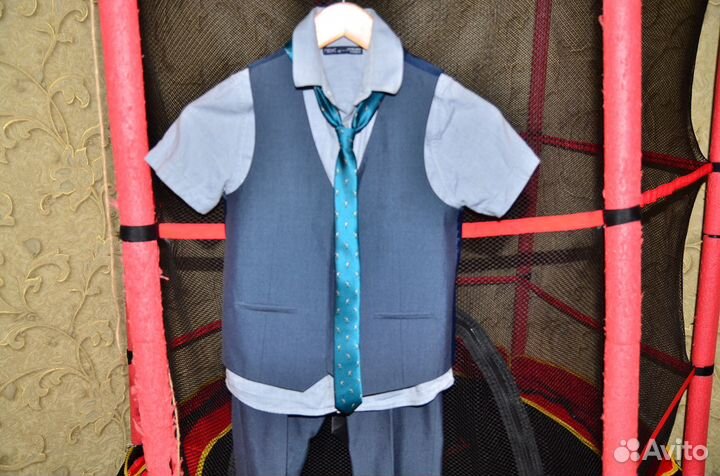 Next Школьный костюм 3-ка Next Серый цвет