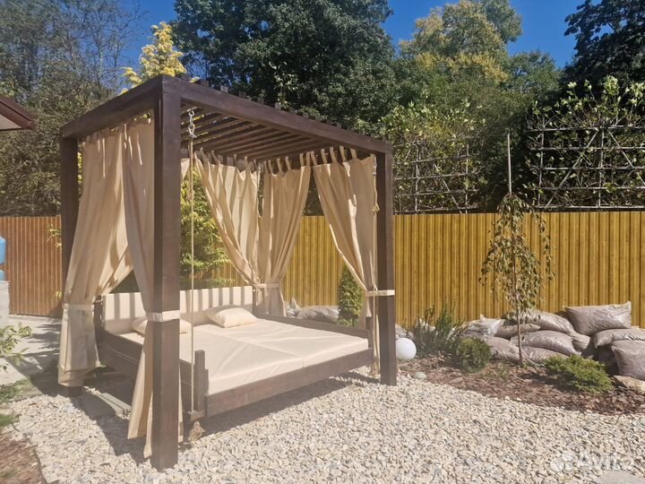 Мартас и шторы в бунгало