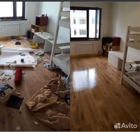 Клининг уборка квартир/ домов помещений