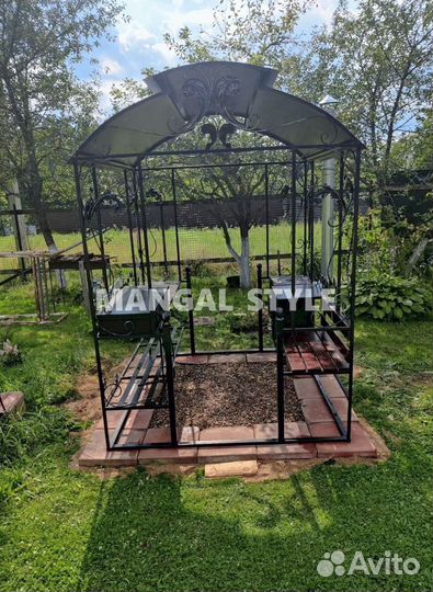 Мангал с крышей