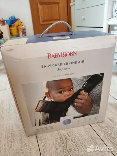 Эргорюкзак BabyBjorn One Air 3D Mesh, Silver