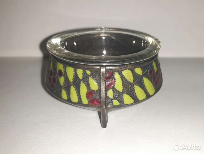 Мельхиоровая солонка СССР