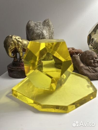 Пресспапье стекло бронза эмаль камень