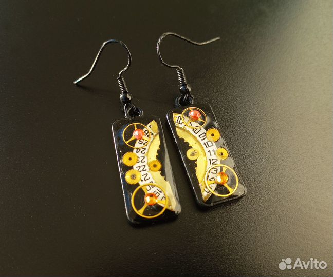 Серьги стимпанк в подарок, День влюбленных