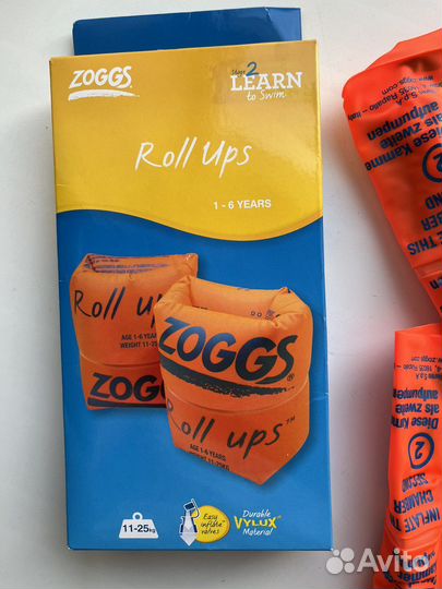 Новые нарукавники для плавания Zoggs 1-6 лет