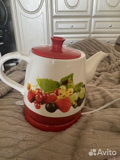 Чайник электрический керамический новый