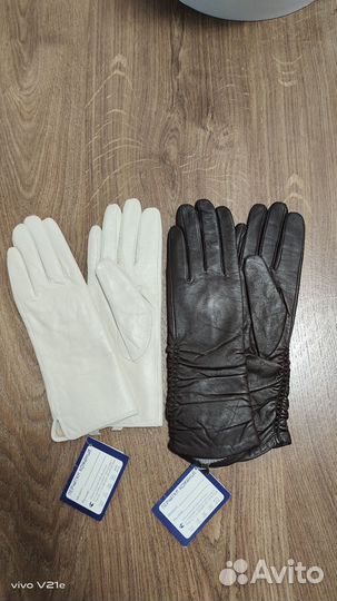 Перчатки кожаные