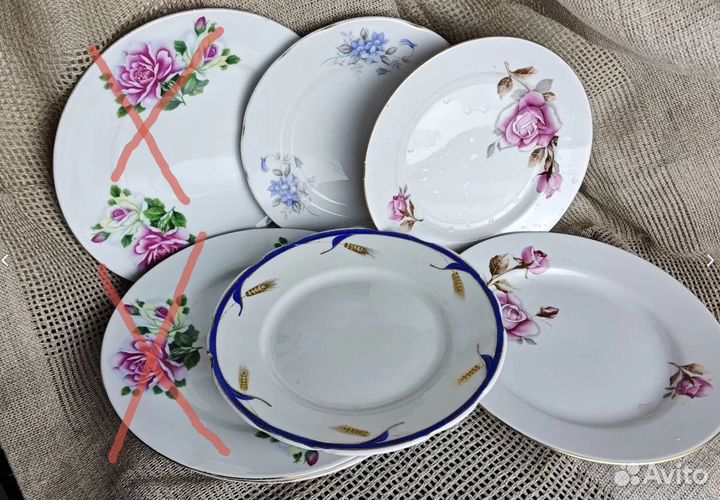 Советские тарелки СССР винтаж импортные
