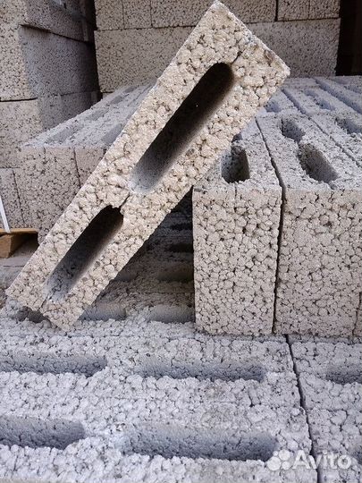 Керамзитобетонные блоки перегородочные в наличии