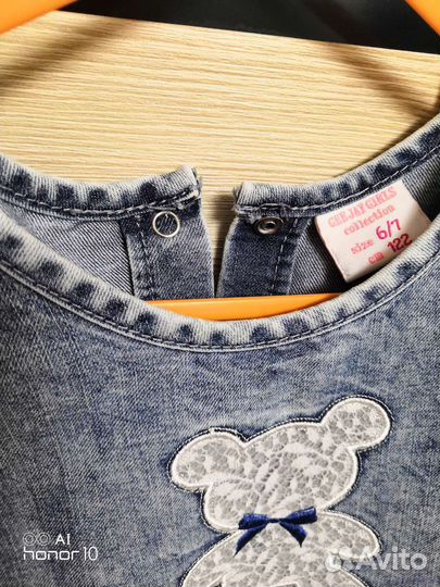 Платье джинсовое для девочки