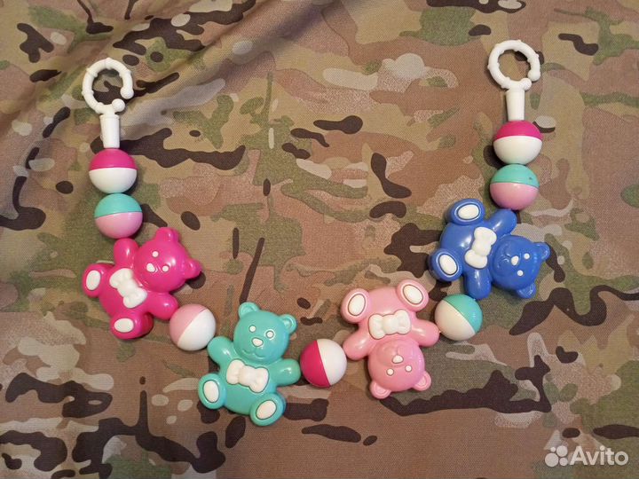 Подвеска на коляску веселые мишки