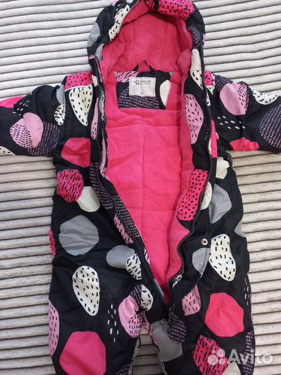 Зимний комбинезон на девочку 86