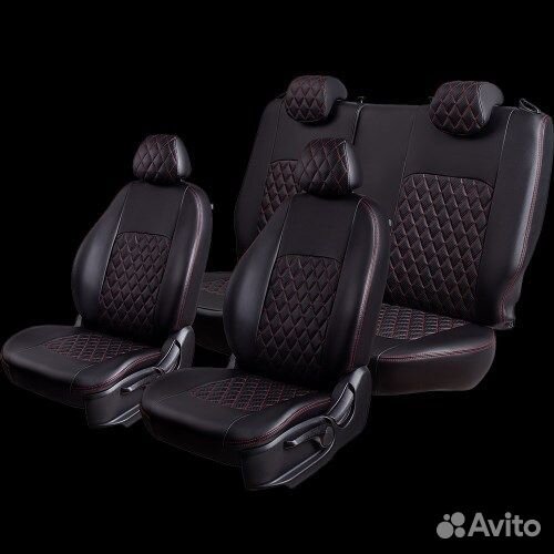 Чехлы на сиденье Renault Logan-1 06.2004-06.2016г