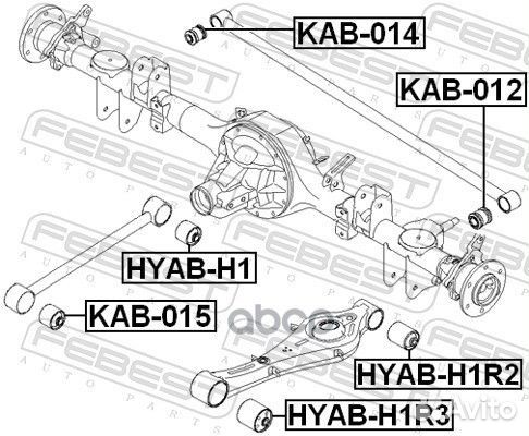 Сайлентблок продольного рычага подвески зад п