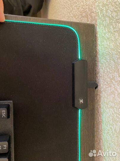 Комплект клавиатура мышь коврик наушники