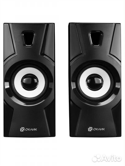 Колонки оклик 2.0 черные 4Вт