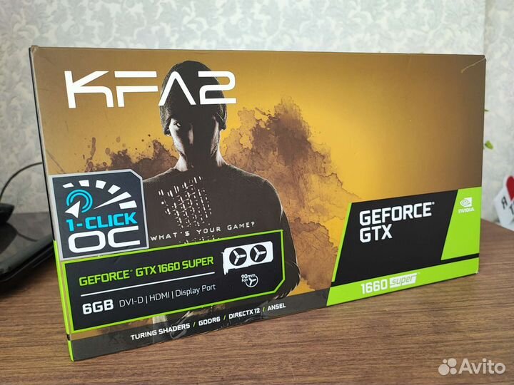 Видеокарта KFA2 Nvidia Geforce GTX 1660 Super 6gb