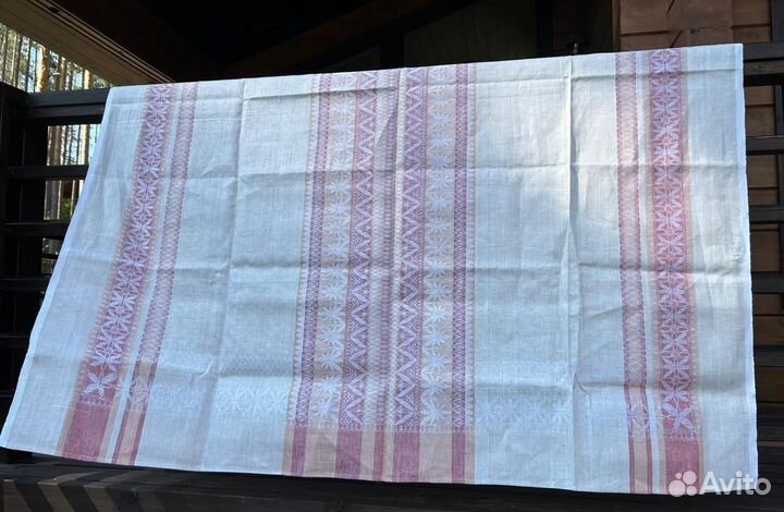 Скатерть лен СССР новая