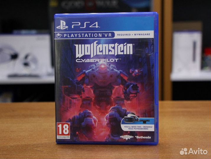 Wolfenstein VR Cyberpilot (PS4, Англ, бу)