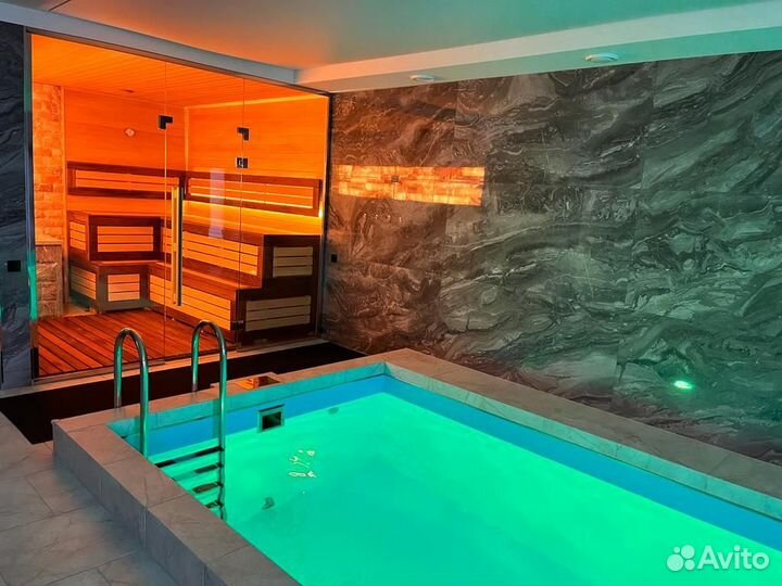 Сауна с теплым бассейном