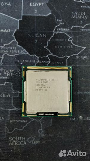 Процессор Intel Core i3-530 LGA1156, 2 x 2933 мгц