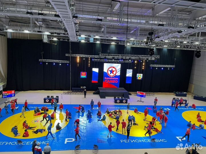 Покрытие борцовское для ковра самбо - любой размер