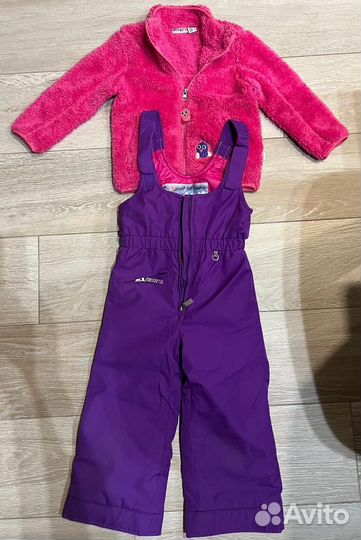 Горнолыжные брюки/полукомбинезон детские р-р 4
