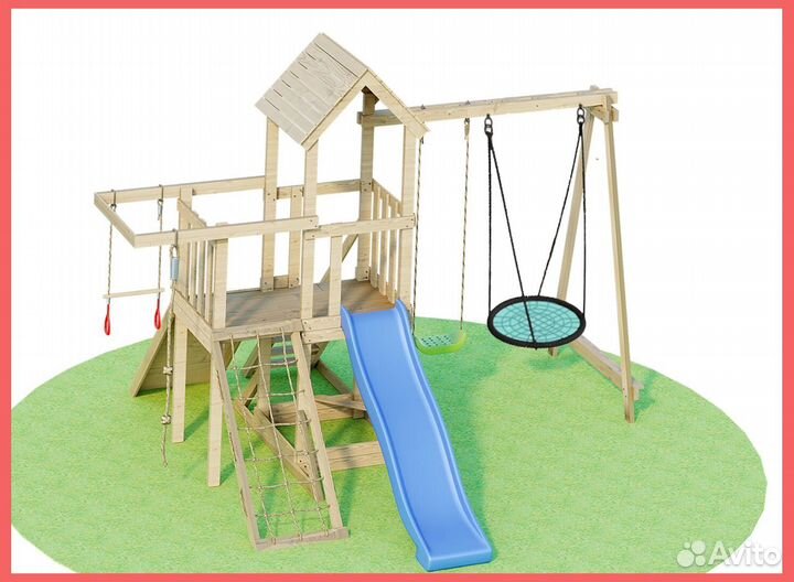 Детская деревянная площадка
