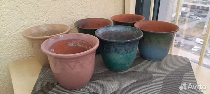 Горшки цветочные керамические