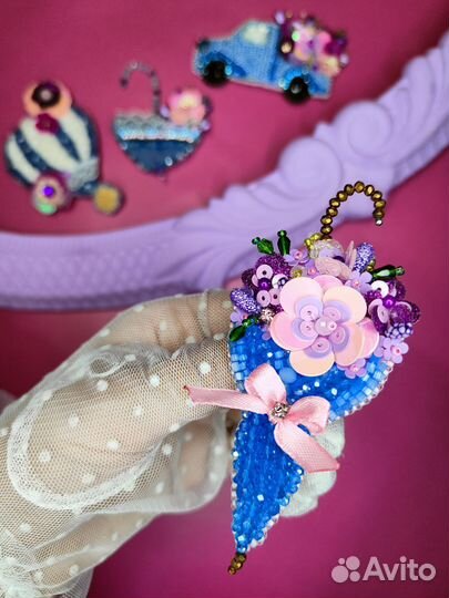 Брошь ручной работы