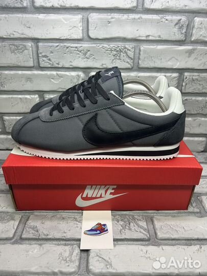 Кроссовки nike cortez air classic grey black