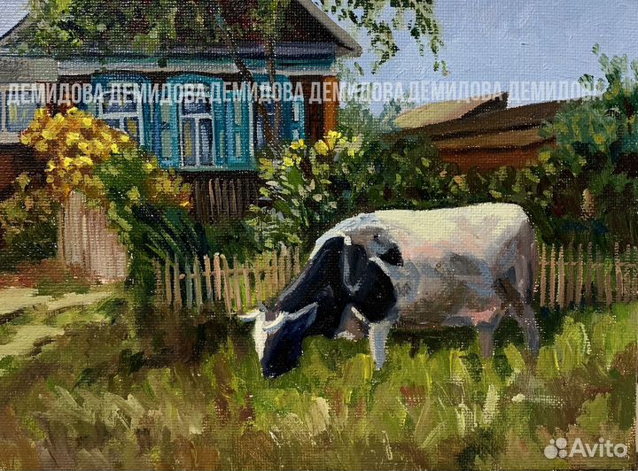 Картина этюд маслом 