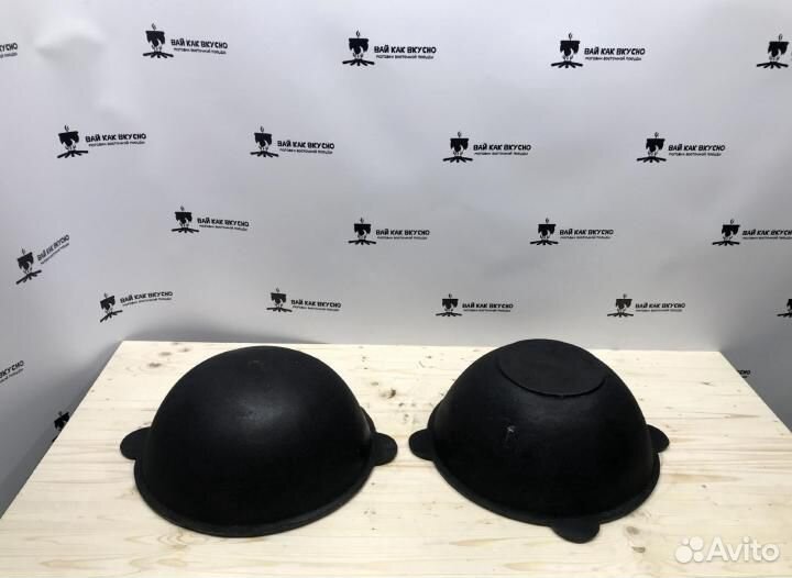 Казан 4 литра чугунный с крышкой