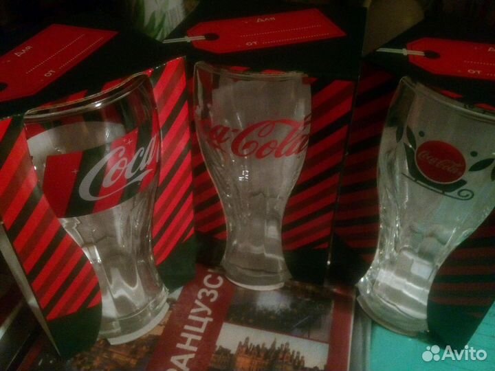 3 Бокала Coca-Cola