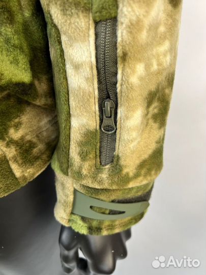 Флисовая кофта тактическая в расцветке мох