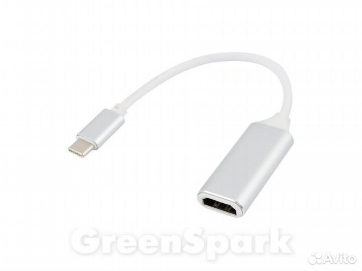 Адаптер vixion AD31 Type-C M - hdmi F серебро