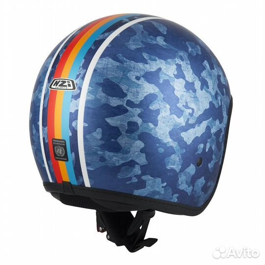 NZI Rolling 4 Sun Open Face Helmet Matt Mimetize B