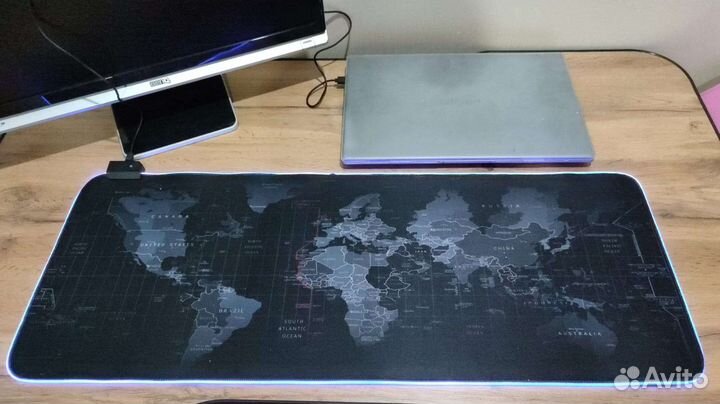 Игровой коврик для мыши с подсветкой RGB